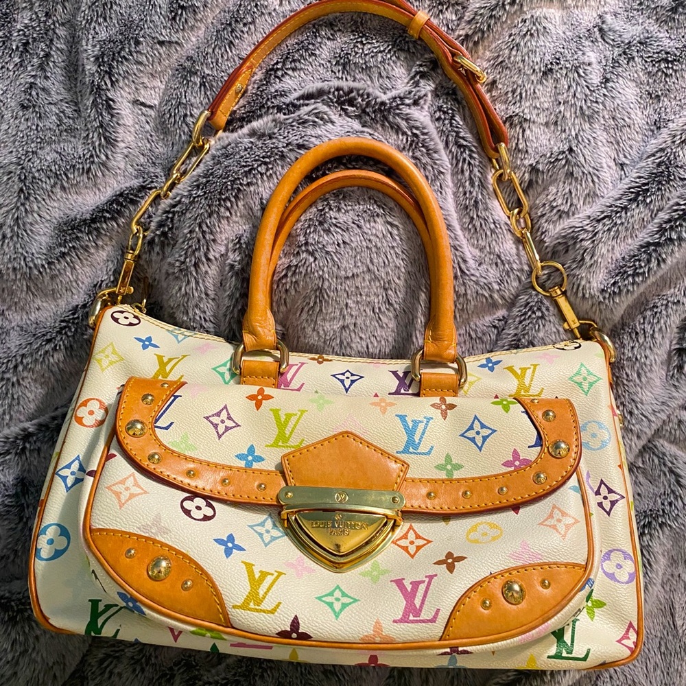 White Louis Vuitton multicolored Rita